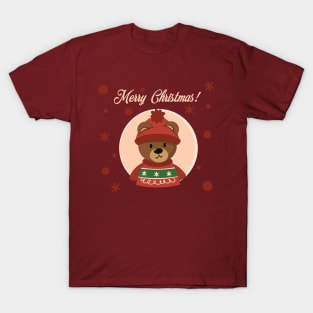 Merry Christmas Teddy Bear T-Shirt